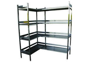 全不銹鋼德式組合調節存放架（L型）JX005