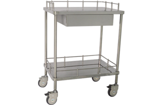 不銹鋼治療車(chē)Ⅲ型（凹臺面、有抽、無(wú)抽）B315、B316