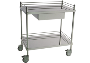 不銹鋼治療車(chē)IV型（凹臺面、有抽、無(wú)抽）B317、B318