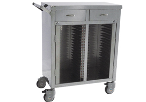 不銹鋼雙列病歷夾車(chē)Ⅲ型、IV型B381、B382